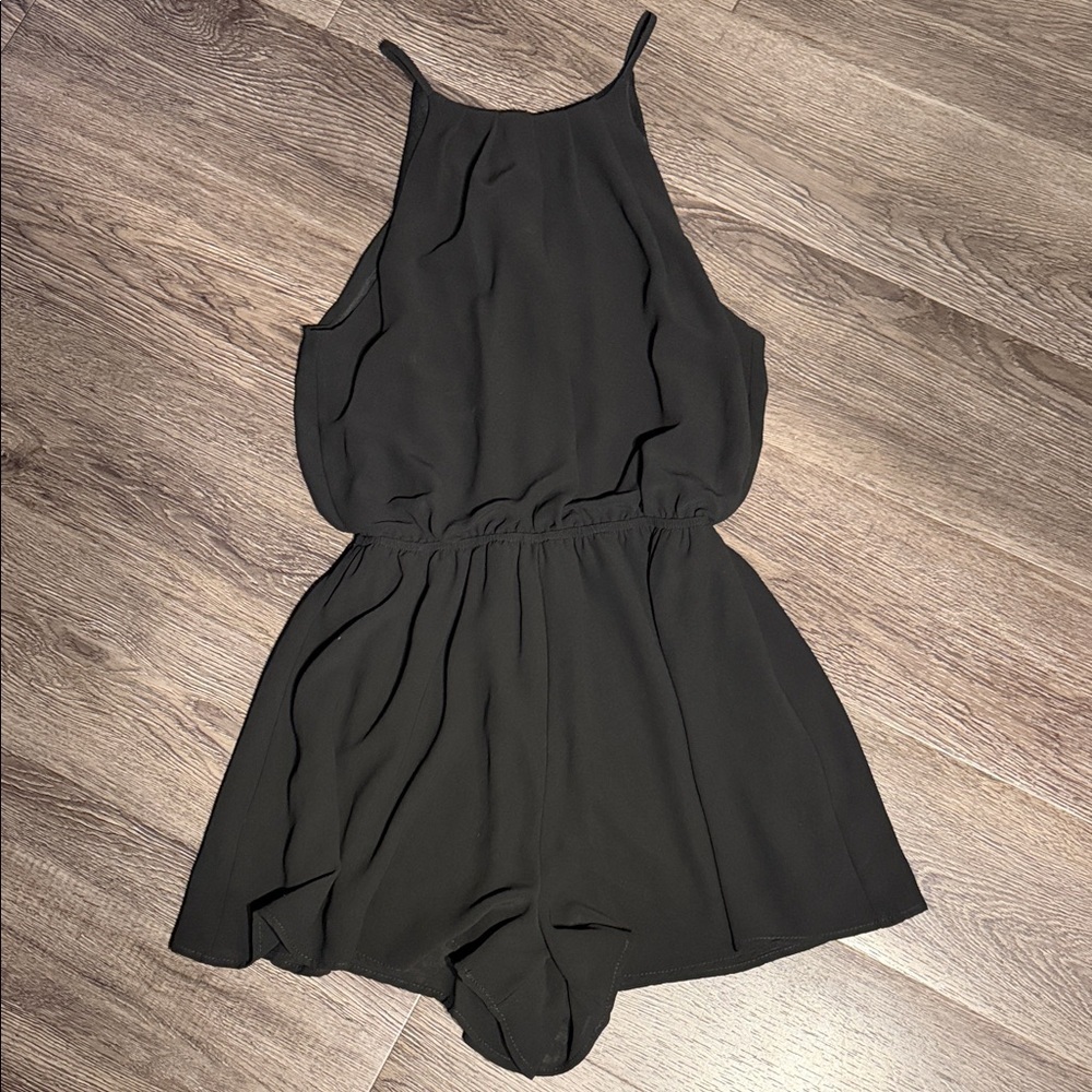 Stylish Black Womens Sleeveless Romper - Picture 1 of 7